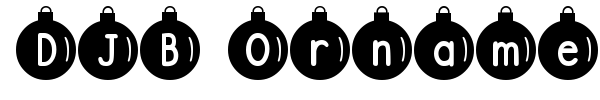 DJB Ornamental font preview